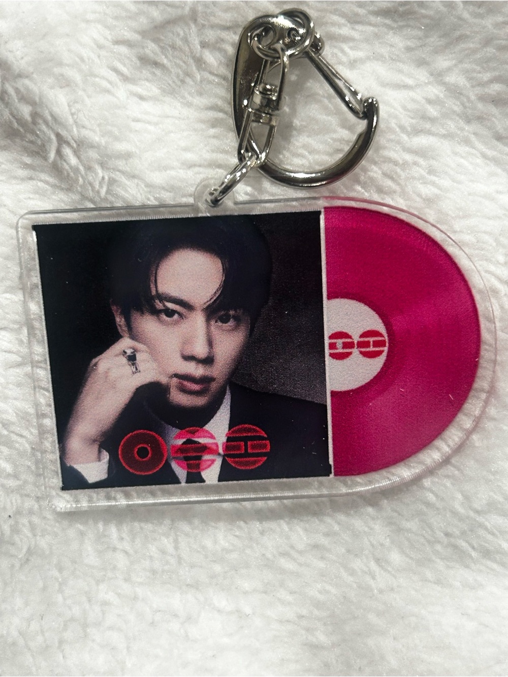 8 pieces, FULL SET BTS Arirang Purple Vinyl Record Keychain - Picture 6 of 9
